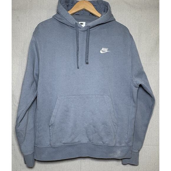 Nike Other - Nike Sportswear Club Fleece Hoodie Men's M Slate Blue Pullover Swoosh BV2654-493